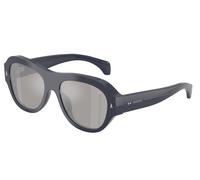 Moncler Unisex Moncler ME6015U ELEVANE 30206G Lunettes de soleil Acétate Bleu Argent Géométrique Normale