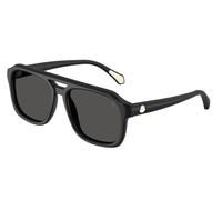 Moncler Unisex Moncler ME6024 VANTOS 300187 Lunettes de soleil Acétate Noir Gris Pillow Normale