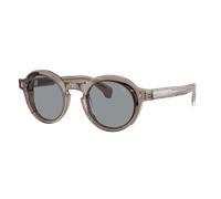 Moncler Unisex Sunglass AURONE - Couleur du Monture: Gris brillant transparent, Couleur de Lentille: Gris uni