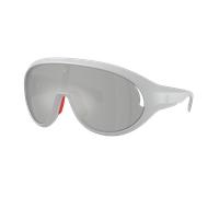 Moncler Unisex Sunglass CONTRAST - Couleur du Monture: Argent Mat, Couleur de Lentille: Argent effet miroir