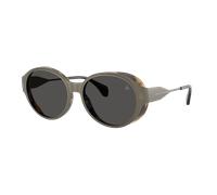 Moncler Unisex Sunglass ME4005T AUROS - Couleur du Monture: Matte Anthracite, Couleur de Lentille: Gris foncé uni