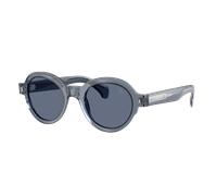Moncler Unisex Sunglass ME6003 Rondosa - Couleur du Monture: Bleu transparent brillant, Couleur de Lentille: Bleu