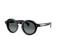 Moncler Unisex Sunglass ME6012 AURONE - Couleur du Monture: Noir brillant, Couleur de Lentille: Dégradé Gris