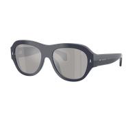 Moncler Unisex Sunglass ME6015U Elevane - Couleur du Monture: Bleu foncé brillant, Couleur de Lentille: Argent effet miroir