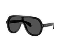 Moncler Unisex Sunglass ME6021U Sunsette - Couleur du Monture: Noir brillant, Couleur de Lentille: Gris foncé uni