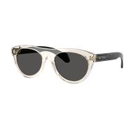 Moncler Unisex Sunglass ME6022U Splash - Couleur du Monture: Beurre transparent, Couleur de Lentille: Gris foncé