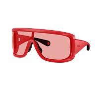 Moncler Unisex Sunglass ME8003 Snowseeker - Couleur du Monture: Rouge mat, Couleur de Lentille: Rouge