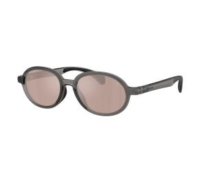 Moncler Unisex Sunglass ME8006 Caprice - Couleur du Monture: Gris brillant, Couleur de Lentille: Rose clair argent miroir