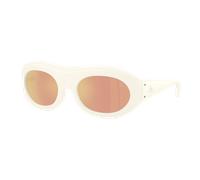 Moncler Unisex Sunglass ME8015U Ramillon - Couleur du Monture: Vanille mate, Couleur de Lentille: Marron effet miroir Or