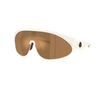 Moncler Unisex Sunglass ME8019U MYRR - Couleur du Monture: Blanc opaline, Couleur de Lentille: Effet miroir bronze