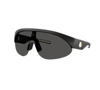 Moncler Unisex Sunglass ME8019U MYRR - Couleur du Monture: Caoutchouc noir, Couleur de Lentille: Gris uni