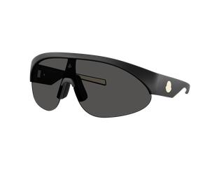 Moncler Unisex Sunglass ME8019U MYRR - Couleur du Monture: Caoutchouc noir, Couleur de Lentille: Gris uni