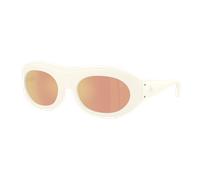 Moncler Unisex Sunglass Ramillon - Couleur du Monture: Vanille mate, Couleur de Lentille: Marron effet miroir Or
