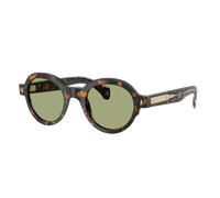 Moncler Unisex Sunglass Rondosa - Couleur du Monture: Marron vert Havana, Couleur de Lentille: Vert