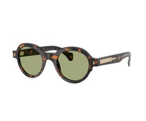 Moncler Unisex Sunglass Rondosa - Couleur du Monture: Marron vert Havana, Couleur de Lentille: Vert