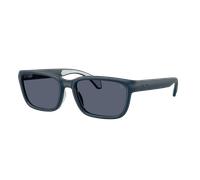 Moncler Unisex Sunglass Slicka - Couleur du Monture: Bleu mat, Couleur de Lentille: Bleu foncé Polarisé