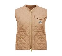Moncler - Veste matelassée à boutons-pression - Femme - Vestes - Brun - Taille: 42 FR