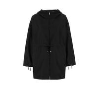 Moncler - Veste Noire avec Fermeture Éclair et Cordon de Serrage - Femme - Vestes - Noir - Taille: 44 FR