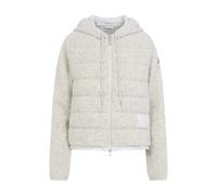 Moncler - Veste Teddy matelassée en polaire - Femme - Vestes - Blanc - Taille: 42 FR