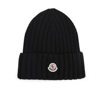 Moncler - Virgin Wool Beanie - Femme - Accessoires - Noir - Taille: ONE Size