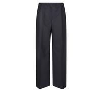 Moncler - Pantalon large en coton - Femme - Pantalons - Bleu - Taille: 38 FR