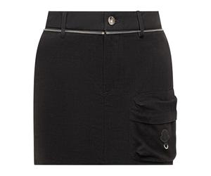 Moncler - Willow Smith Logo Patch Mini Skirt - Femme - Jupes - Noir - Taille: 36 FR