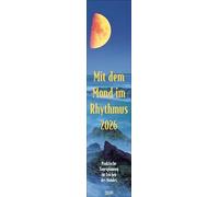 Mond-Langplaner 2026: Praktische Tagesplanung mit der Kraft des Mondes. Schmaler astrologischer Wandkalender mit Mondphasen. 11 x 48 cm