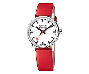 Mondaine Evo2 Montre Femme Analogique Quartz avec Bracelet Cuir MSE.35110.LC