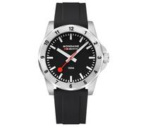 Mondaine Hommes Analogique Quartz Suisse Montre avec Bracelet en Silicone MSN.42120.RB