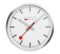 Mondaine Horloge A995.CLOCK.17SBV Couleur Argentée de Gare 40 CM Aluminium
