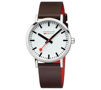 Mondaine Montre à Quartz analogique pour Homme avec Bracelet en Cuir A658.30323.11SBGV, Marron, Bracelet