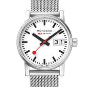 Mondaine MSE.30210.SM evo2 30 mm Multifonction Quartz Femme Blanc Argenté 3 ATM