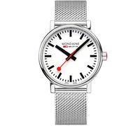 Mondaine MSE.40110.SM Montre analogique pour Homme avec Bracelet en Acier Inoxydable, argenté, Bracelet