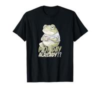 Monday Already Frog with Coffee Illustration de café Grenouille Mignonne T-Shirt