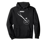 Monday And Me Funny Snake Lazy Mood Sarcastic Sweat à Capuche