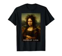 Monday Lisa Disheveled Classic Art Parody Week Start Mood T-Shirt