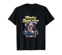 Monday Stayin Alive Robinet de Plombier Disco T-Shirt
