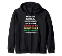 Monday Tuesday Thursday Practice Qualifying Race Day Sweat à Capuche