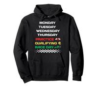 Monday Tuesday Thursday Practice Qualifying Race Day Sweat à Capuche