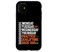 Monday Tuesday Wednesday Thursday Practice Qualifying Race Coque pour iPhone 11