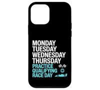 Monday Tuesday Wednesday Thursday Practice Qualifying Race Coque pour iPhone 12 Mini