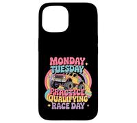 Monday Tuesday Wednesday Thursday Practice Qualifying Race Coque pour iPhone 15
