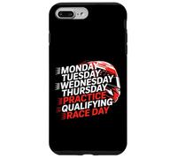Monday Tuesday Wednesday Thursday Practice Qualifying Race Coque pour iPhone 7 Plus/8 Plus