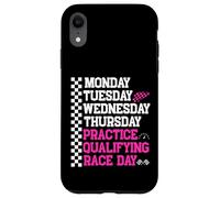 Monday Tuesday Wednesday Thursday Practice Qualifying Race Coque pour iPhone XR