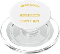 Monday You Mean International Chest Day Gymnastique PopSockets PopGrip pour MagSafe