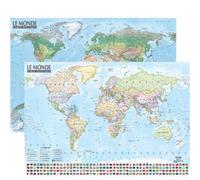 Monde 1/31.000.000 carte politique et physique (sans barres alu, 95 × 67 cm) - - Collectif - Expressmap - Atlas / carte