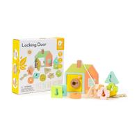MONDE CLASSIQUE Blocs filetés en bois à emboîter Clés et portes 11 el.