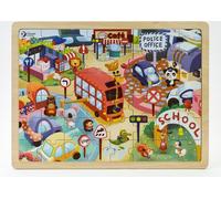 Monde classique -Monde -Bois -Puzzle dans la ville, 49st.