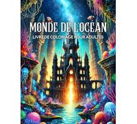 Monde de l’océan livre de coloriage pour adultes: Plongez dans un univers marin féerique rempli de sirènes, créatures fantastiques et paysages sous-marins apaisants
