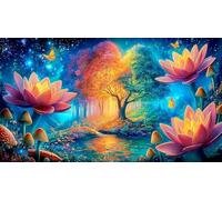 Monde de rêve Puzzle 1000 pièces Educa Jeu D'Intelligence Décoration Intérieure Jeu éducatif Challenge Toy pour Adultes & Enfants des 14 Ans 38x26cm/1000pcs